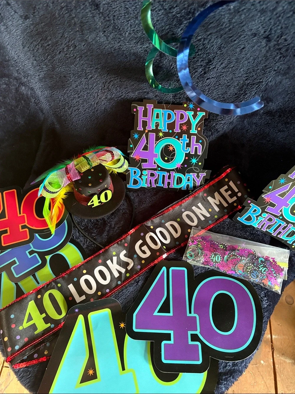 40th Birthday Party Decoration Bundle - Multicolor